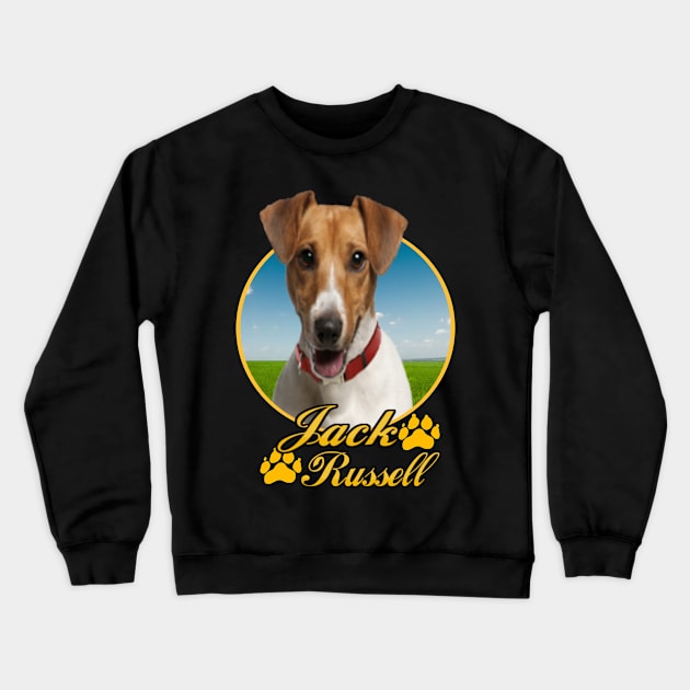 jack russell Crewneck Sweatshirt by petermurphy619